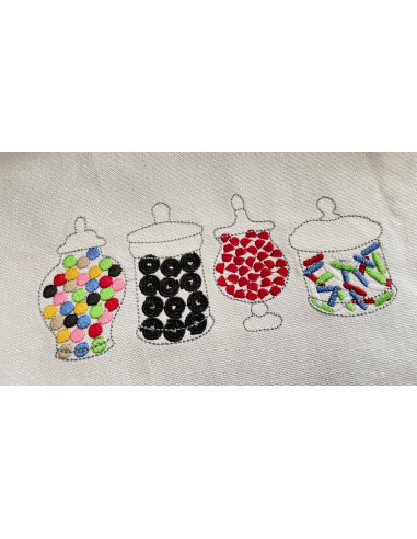 Bonbonnières avec bonbons au réglisse