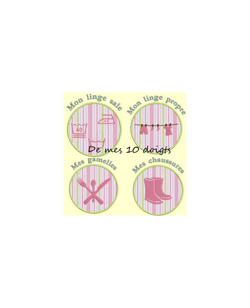 Motifs pour orner des sacs de camps