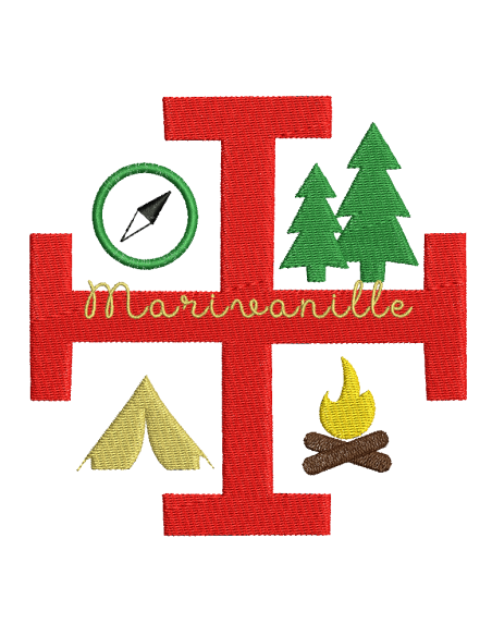 Motif de camp Croix SUF couleurs