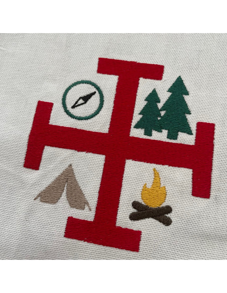 Motif de camp Croix SUF couleurs