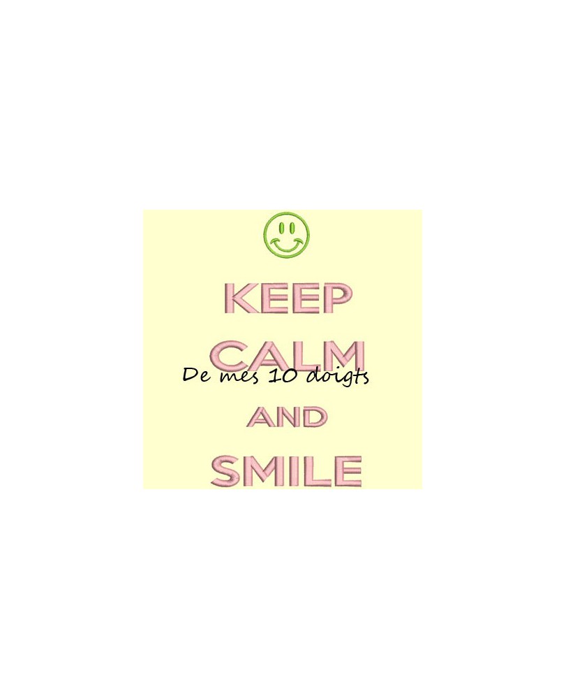 Keep Calm And Smile - 10x18cm