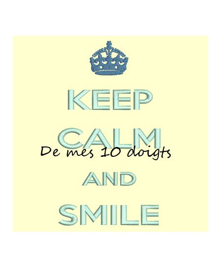 Keep Calm And Smile - 10x18cm