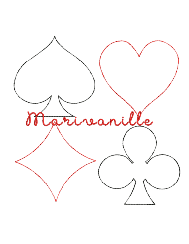 Pique, coeur, carreau, trèfle -...