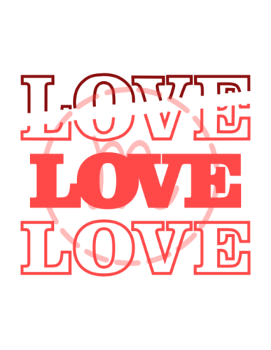 Love 3 versions (découpe)