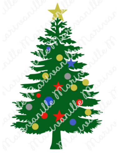 Sapin de Noël (découpe)