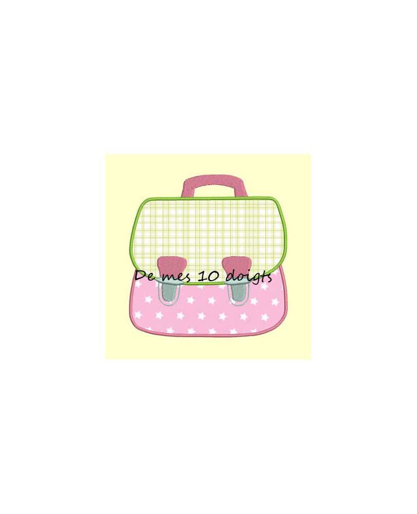 Cartable en appliqué - 2 tailles