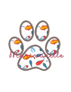 Patte de chien en appliqué...