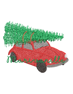 Voiture et sapin Noël - 2...