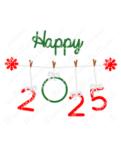 Happy 2025 (découpe)