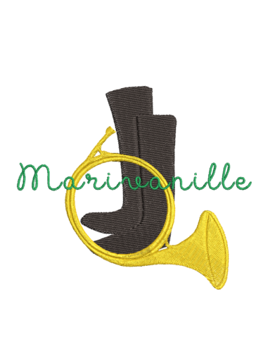 Bottes et Trompe de chasse