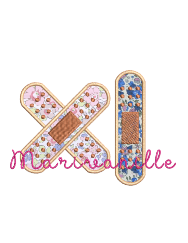 Pansement seul ou en croix en appliqué