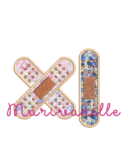 Pansement seul ou en croix en appliqué