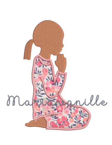 Petite fille en prière - 2 tailles -...
