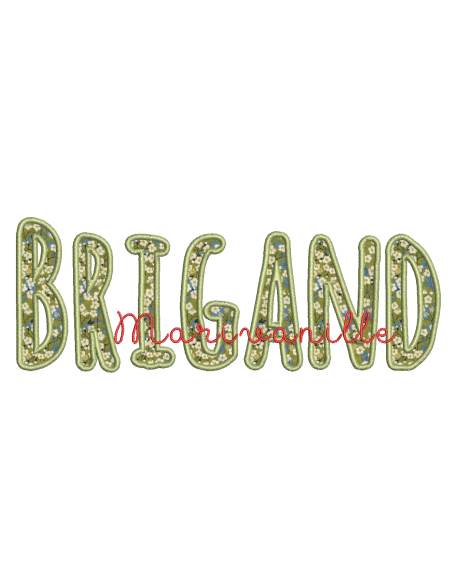 Brigand -appliqué- 2 versions