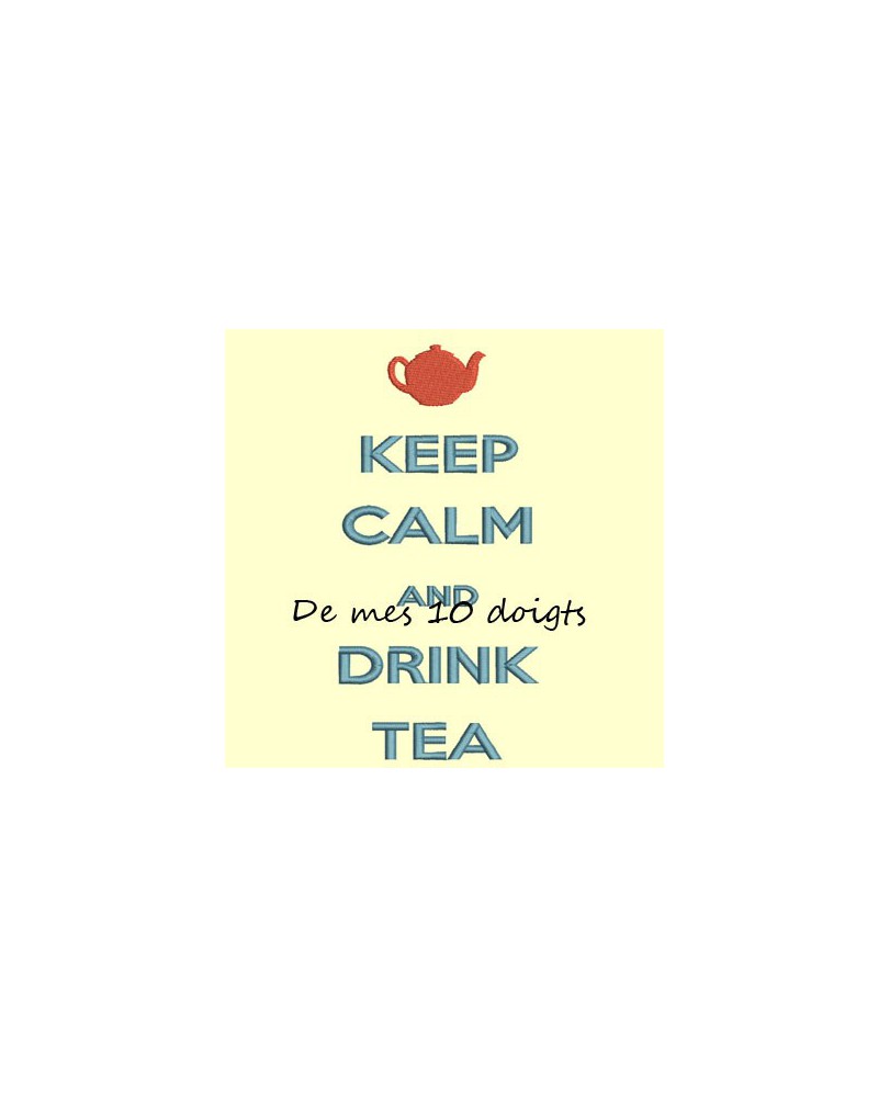 Keep Calm And drink tea - 8x18cm