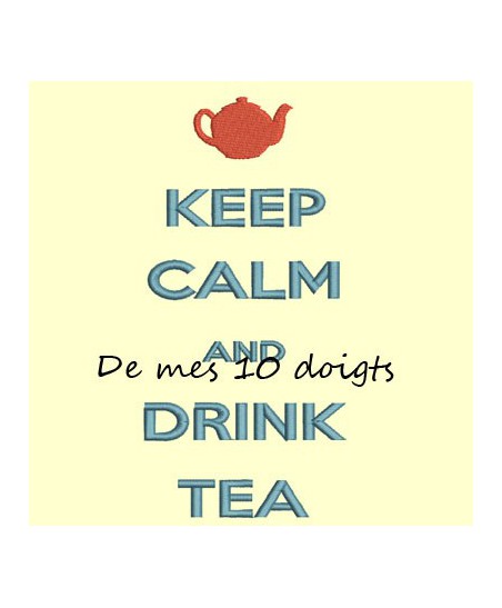 Keep Calm And drink tea - 8x18cm