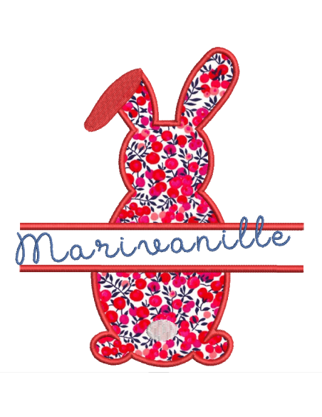 Lapin à personnaliser -2 tailles- appliqué