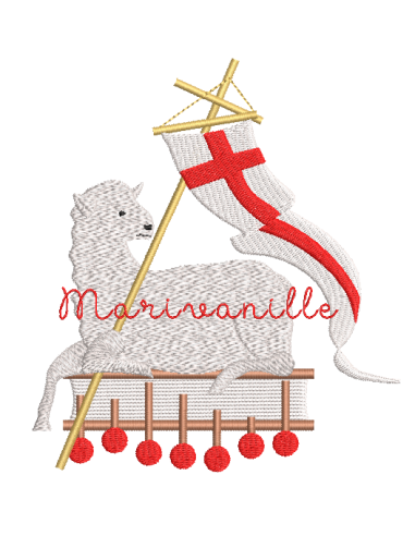 Agneau Pascal et Livre Saint