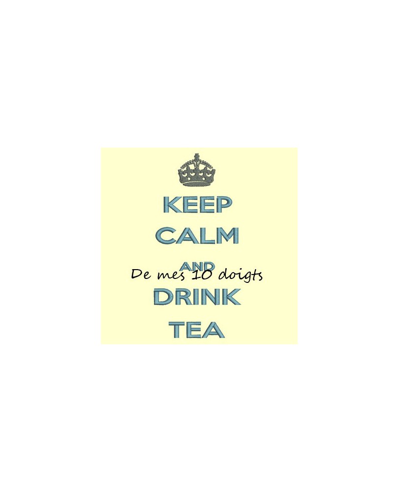 Keep Calm And drink tea - 8x18cm