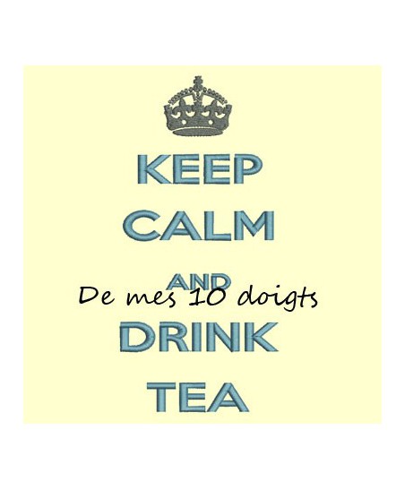 Keep Calm And drink tea - 8x18cm
