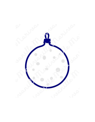 Boule de Noël neige (découpe)