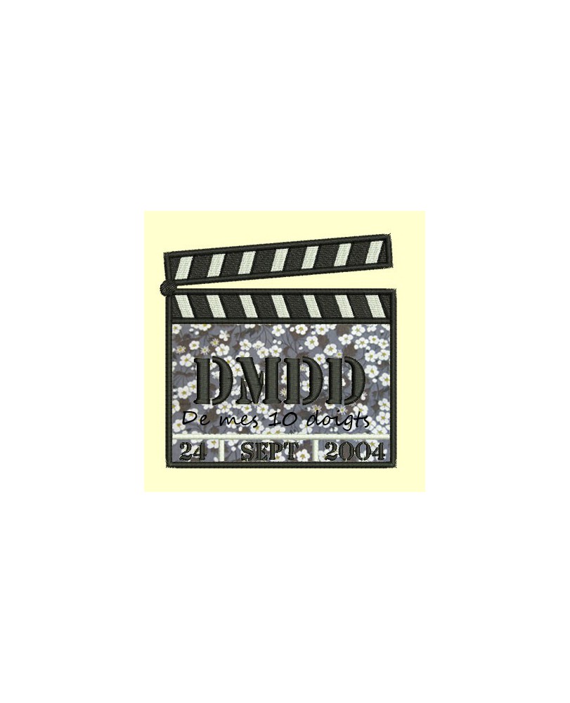 Clap Cinéma appliqué - 2 tailles