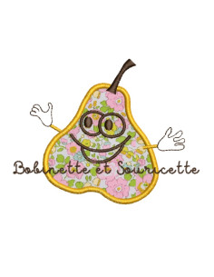 Poire en appliqué