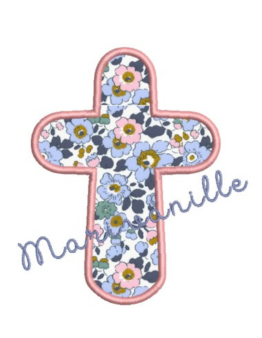 Croix simple en appliqué - 4 tailles