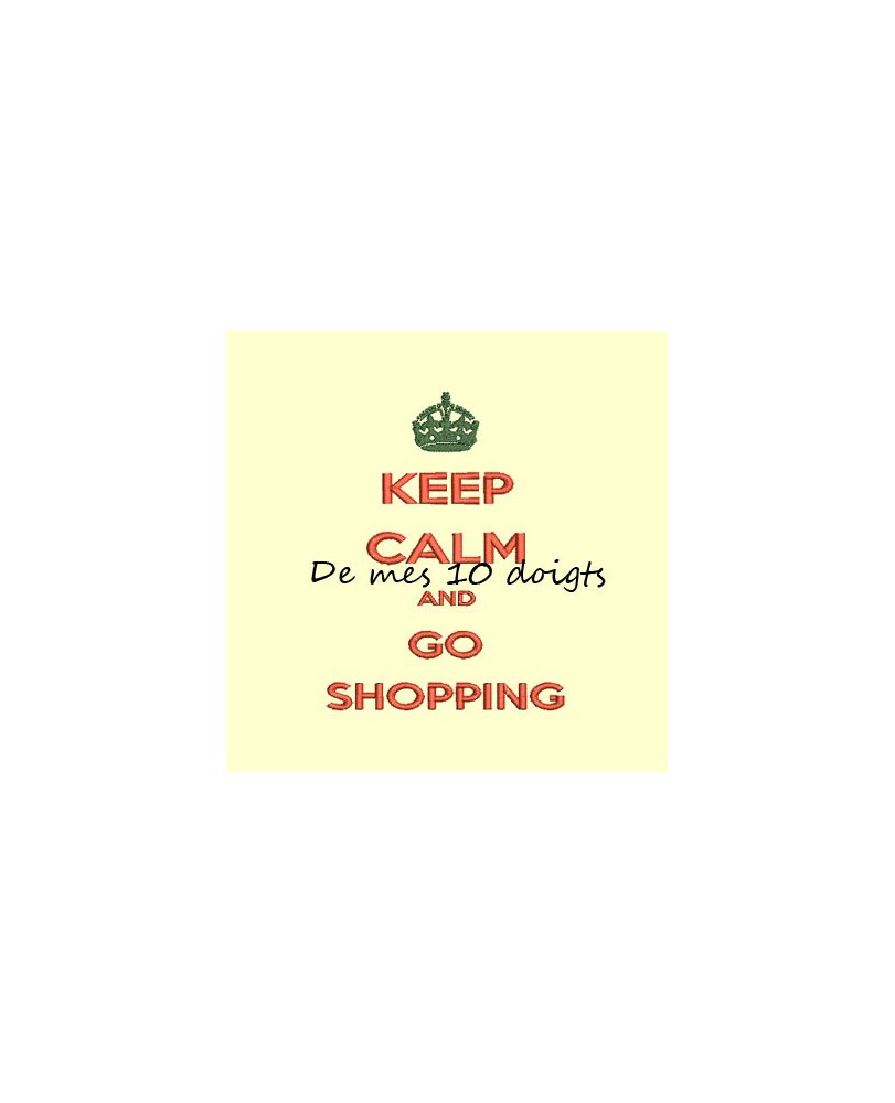Keep Calm And go shopping - 10x18cm