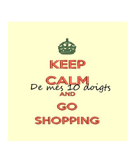 Keep Calm And go shopping - 10x18cm