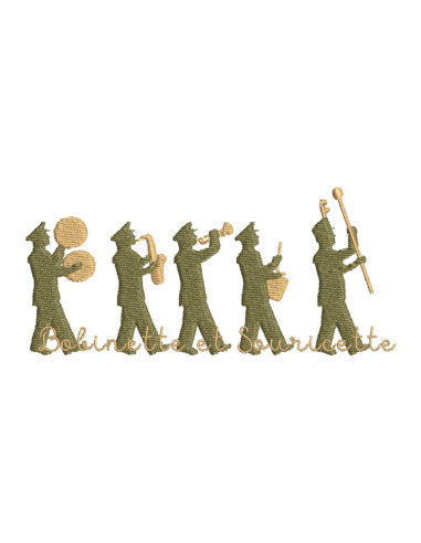 Fanfare de musique, ombre chinoise -...