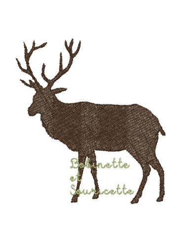 Cerf en ombre chinoise