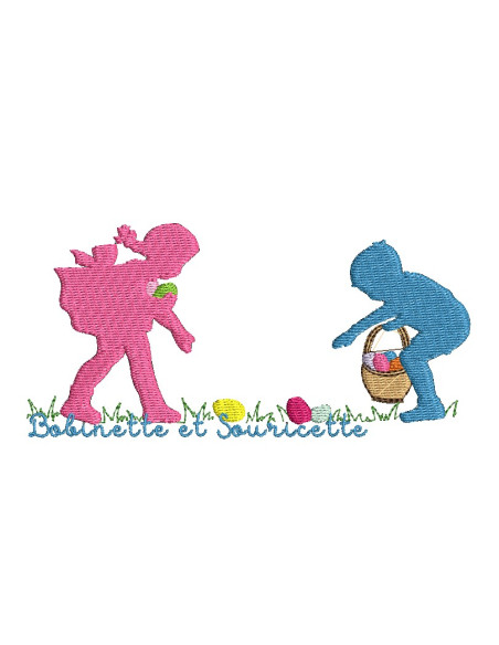 Silhouettes de Pâques - 9 fichiers