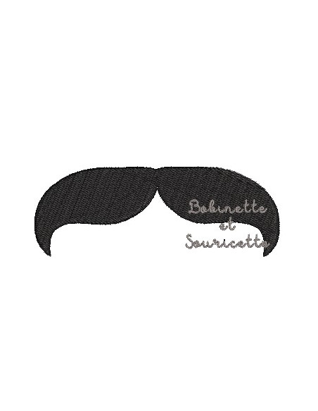 Lot de 5 moustaches - ombre chinoise - 2 tailles