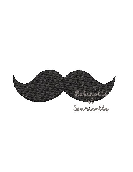 Lot de 5 moustaches - ombre chinoise - 2 tailles