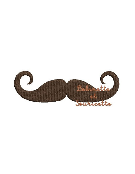 Lot de 5 moustaches - ombre chinoise - 2 tailles