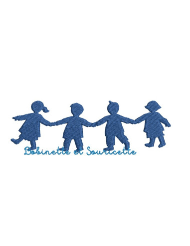 Farandole d'enfants - 3 tailles -...