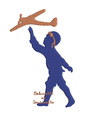 l'enfant et l'avion - Ombre chinoise