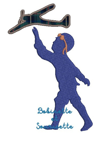 l'enfant et l'avion - Ombre chinoise