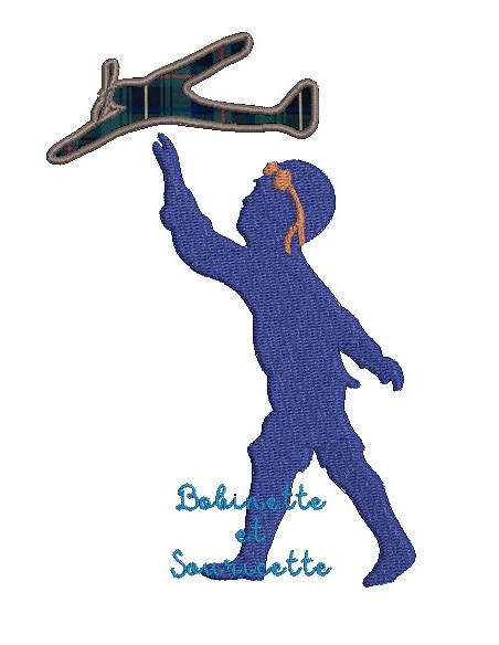 l'enfant et l'avion - Ombre chinoise