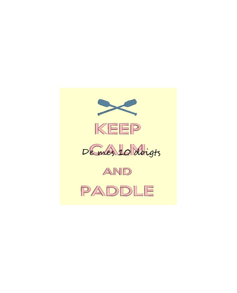 Keep Calm And Paddle - 13x18cm