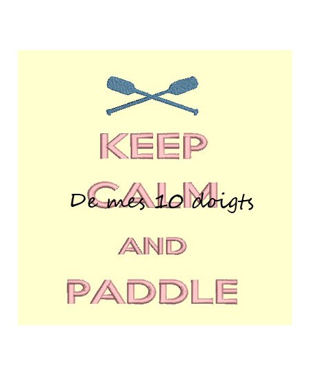 Keep Calm And Paddle - 13x18cm