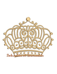Couronne point satin