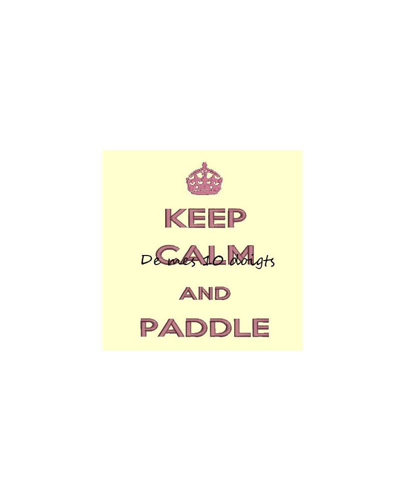 Keep Calm And Paddle - 13x18cm