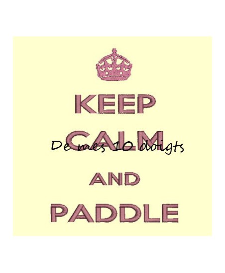 Keep Calm And Paddle - 13x18cm