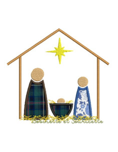 Crèche en appliqué - 4 tailles