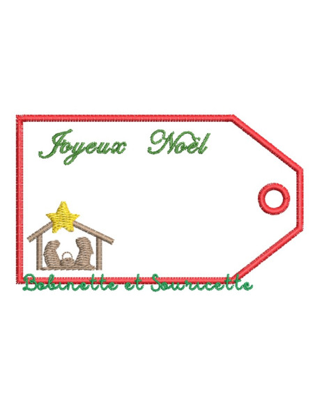 Etiquettes de Noël - 8 versions en tout dans le cadre