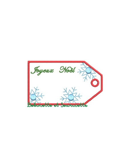 Etiquettes de Noël - 8 versions en tout dans le cadre