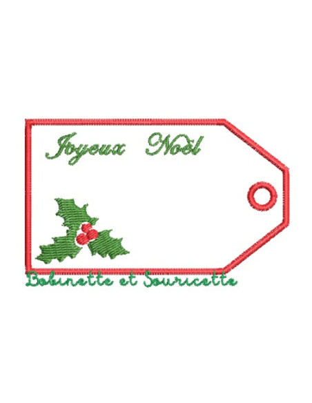 Etiquettes de Noël - 8 versions en tout dans le cadre