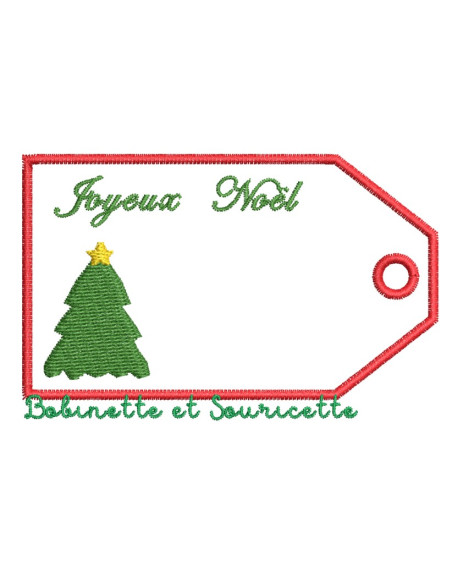 Etiquettes de Noël - 8 versions en tout dans le cadre